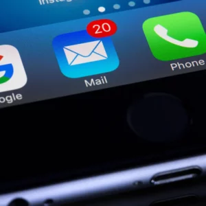 Close-up of a phones notification icon, flooded with messages to distract you 